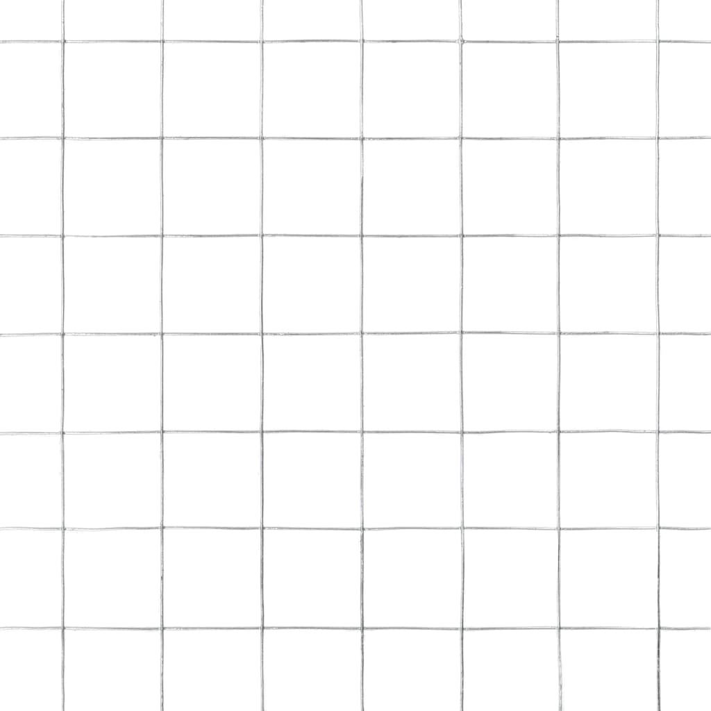 Plasă de sârmă găini, argintiu, 10 x 1,5 m, oțel galvanizat GartenMobel Dekor