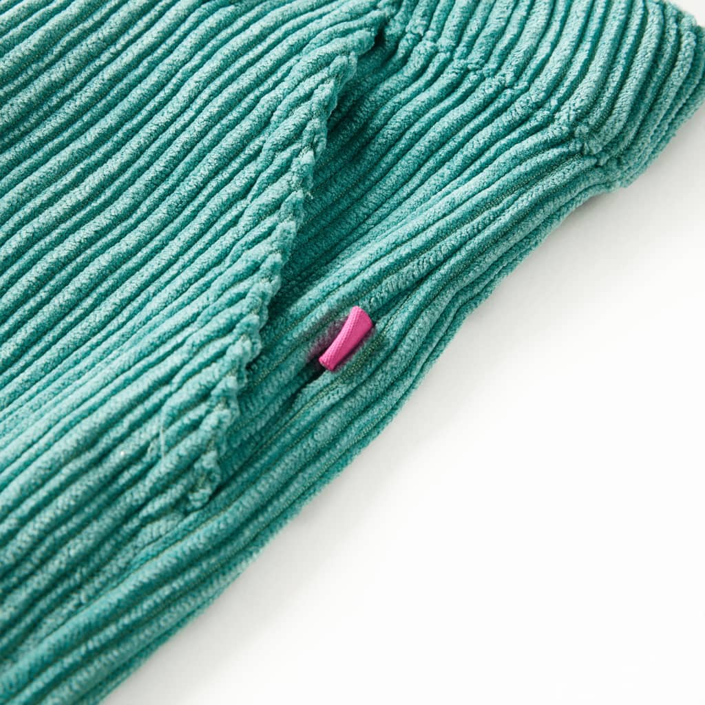 Pantaloni de copii din velur, verde mentă, 128 GartenMobel Dekor