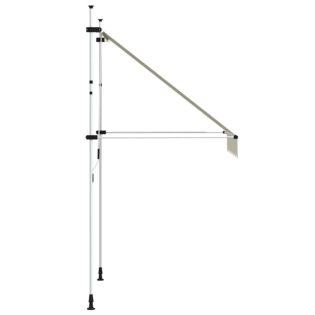 Copertină retractabilă manual, crem, 150 cm GartenMobel Dekor