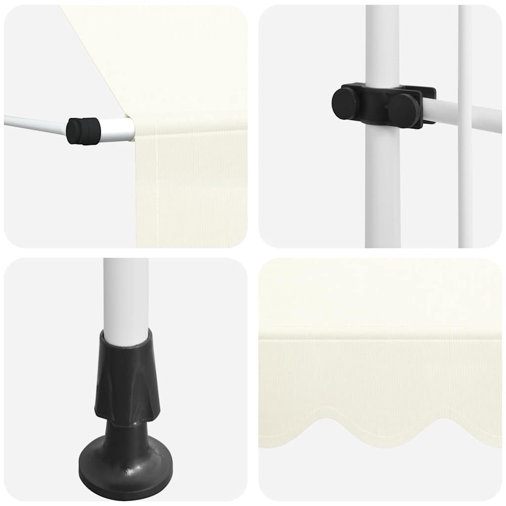 Copertină retractabilă manual, crem, 150 cm GartenMobel Dekor