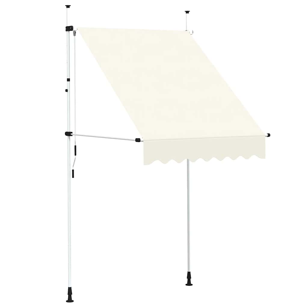 Copertină retractabilă manual, crem, 150 cm GartenMobel Dekor