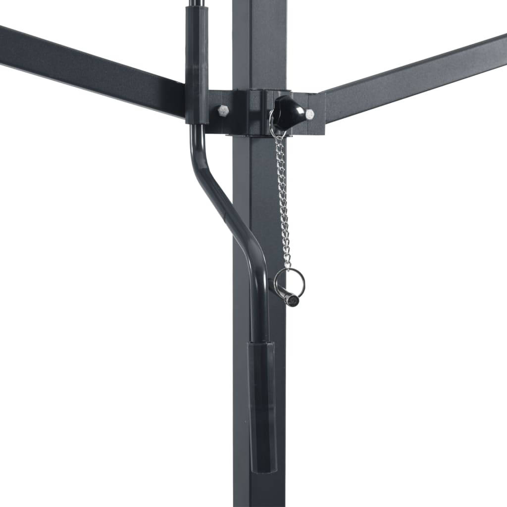 Copertină independentă, albastru și alb, 500x300 cm textil/oțel GartenMobel Dekor