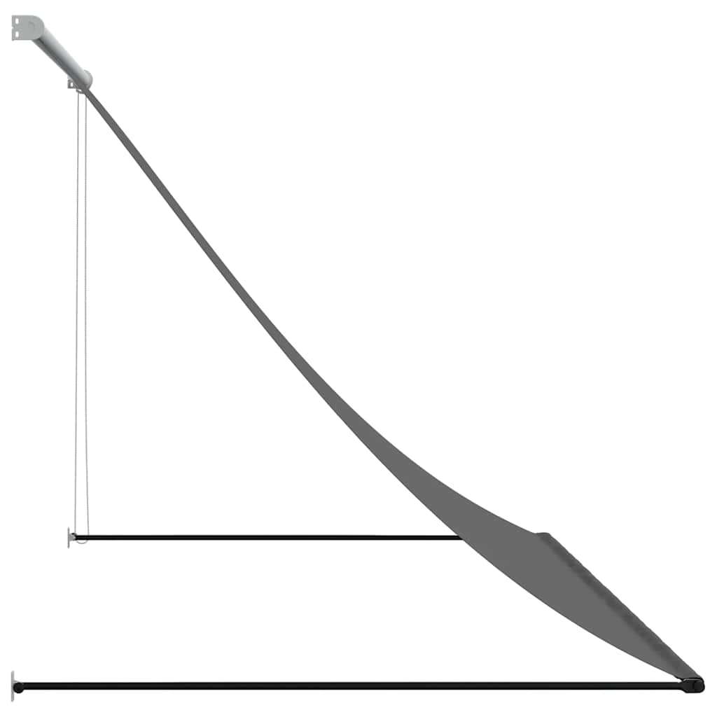 Copertină retractabilă, antracit, 250x150 cm, țesătură și oțel GartenMobel Dekor