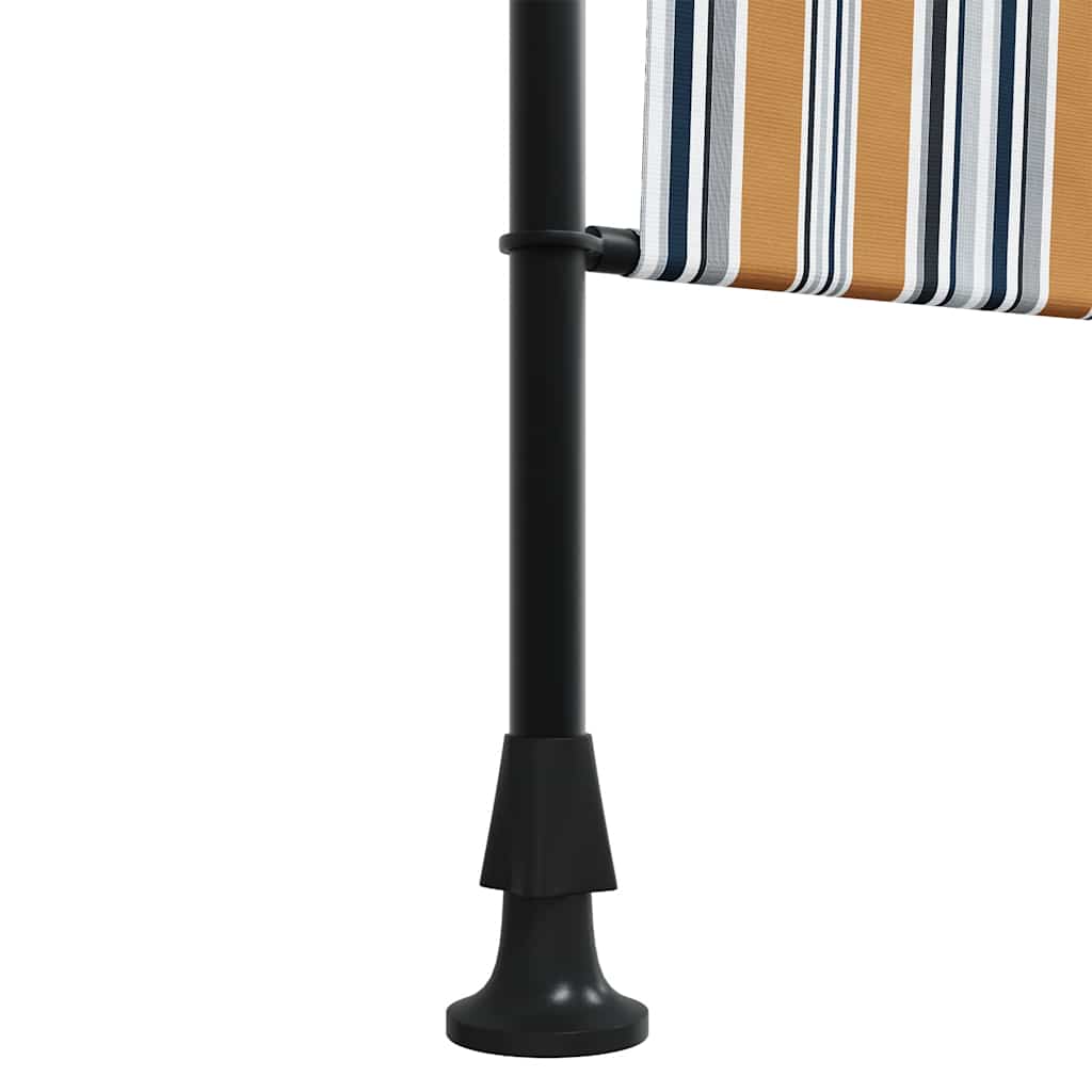 Jaluzea rulou de exterior galben/alb 200x270 cm țesătură/oțel GartenMobel Dekor