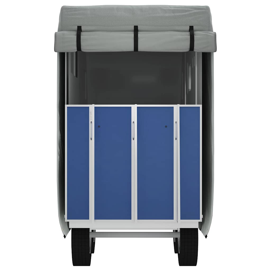 Husă remorcă pentru cai gri 376x168x240 cm țesătură nețesă GartenMobel Dekor