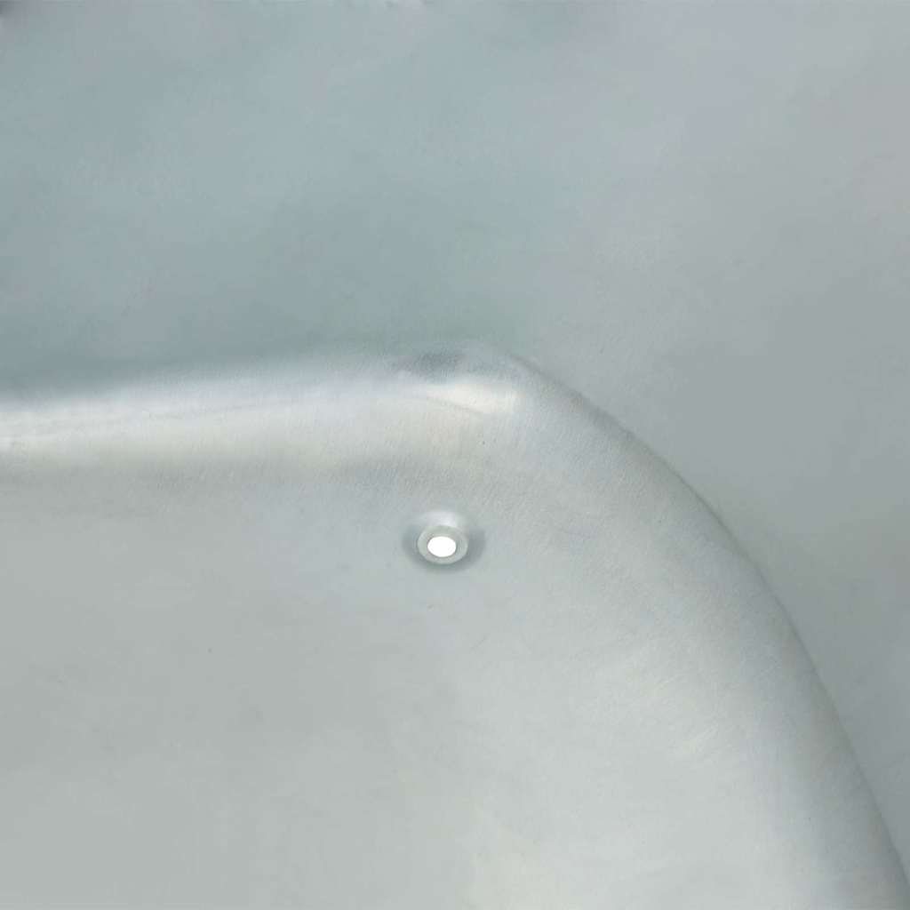 Înlocuire tavă pentru roabă Argintiu 90 x 63 x 28 cm Oțel GartenMobel Dekor