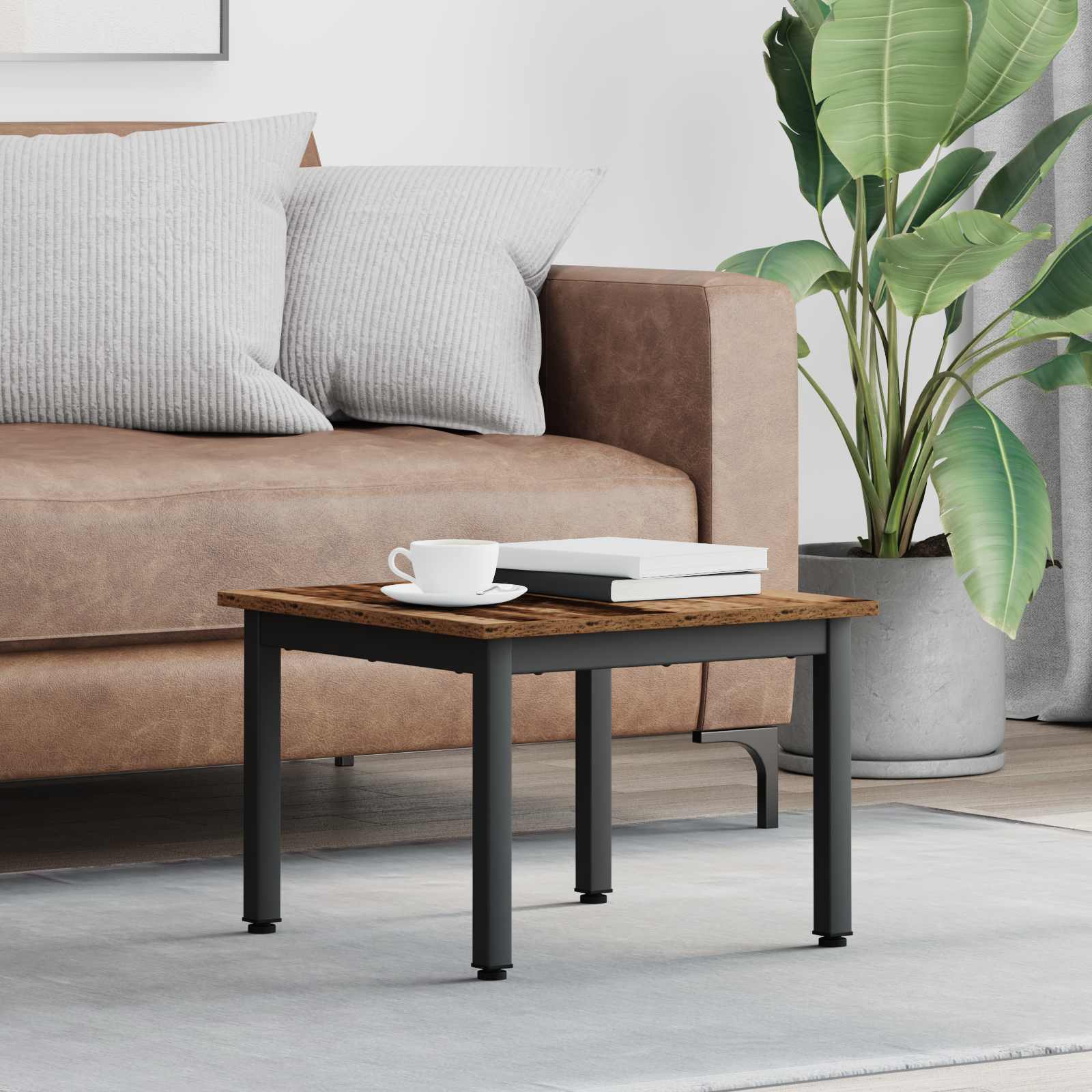 Masă de cafea Lemn vechi 50 x 50 x 36 cm Lemn compozit GartenMobel Dekor