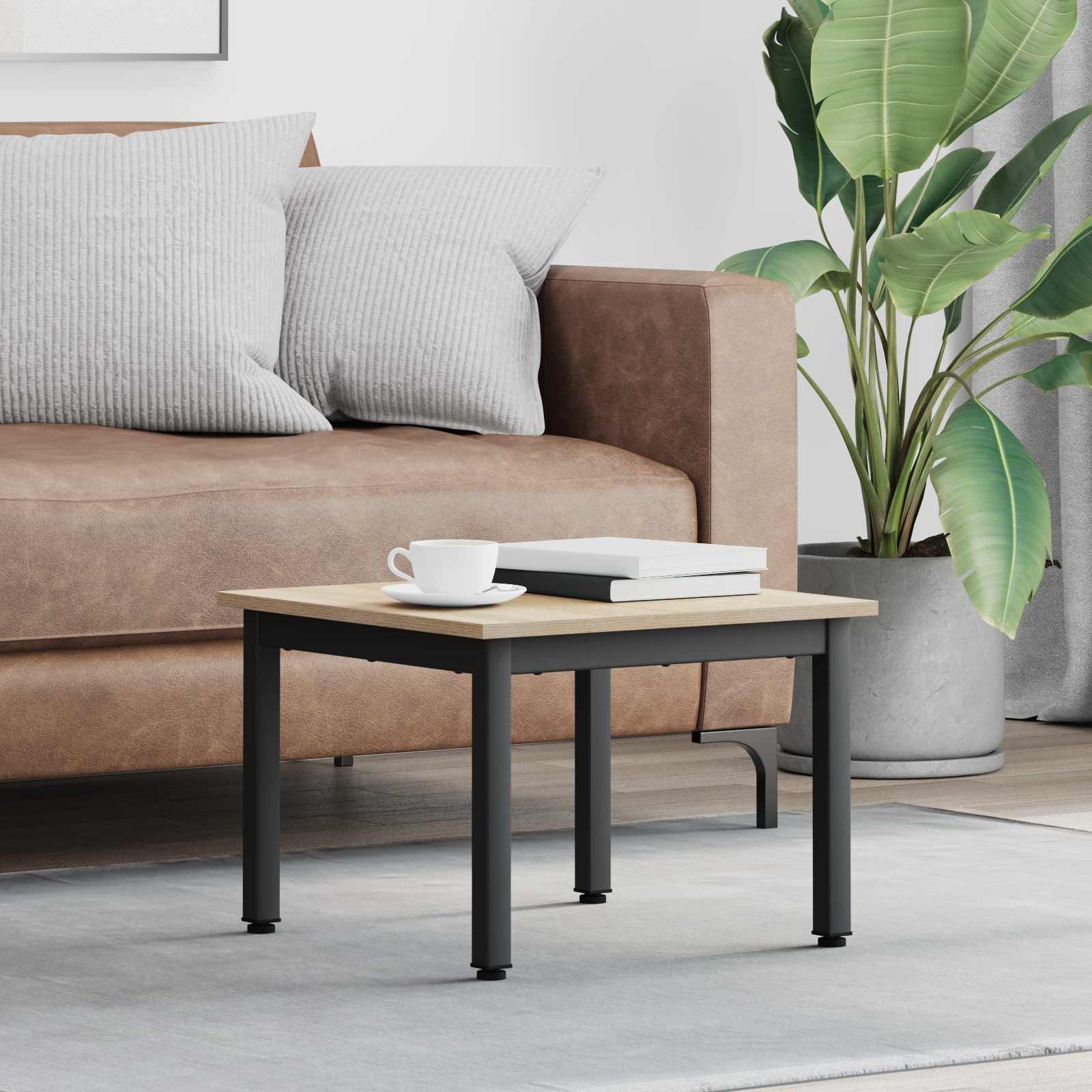 Masă de cafea Sonoma 50 x 50 x 36 cm Lemn compozit GartenMobel Dekor