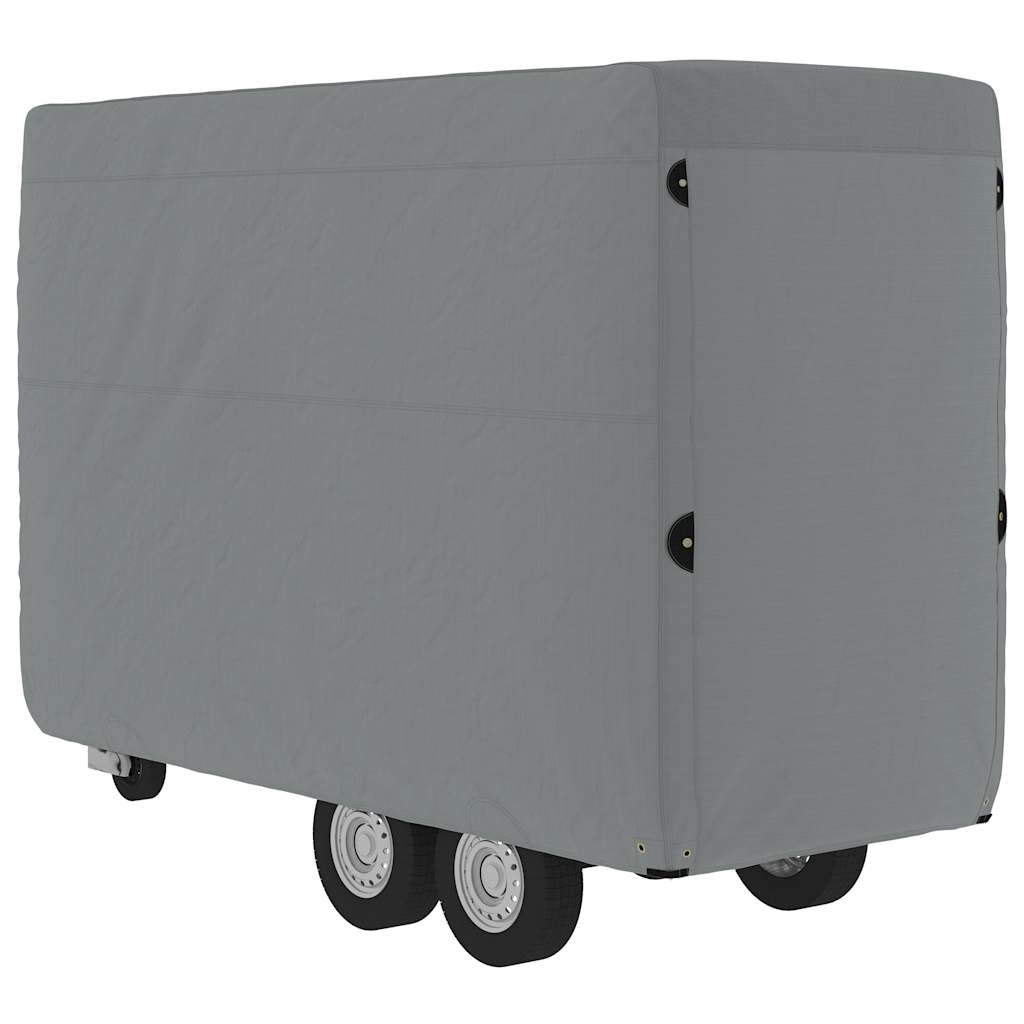 Husă remorcă pentru cai gri 334x148x230 cm țesătură nețesă GartenMobel Dekor