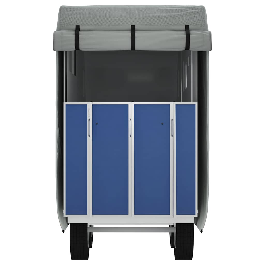 Husă remorcă pentru cai gri 334x148x230 cm țesătură nețesă GartenMobel Dekor