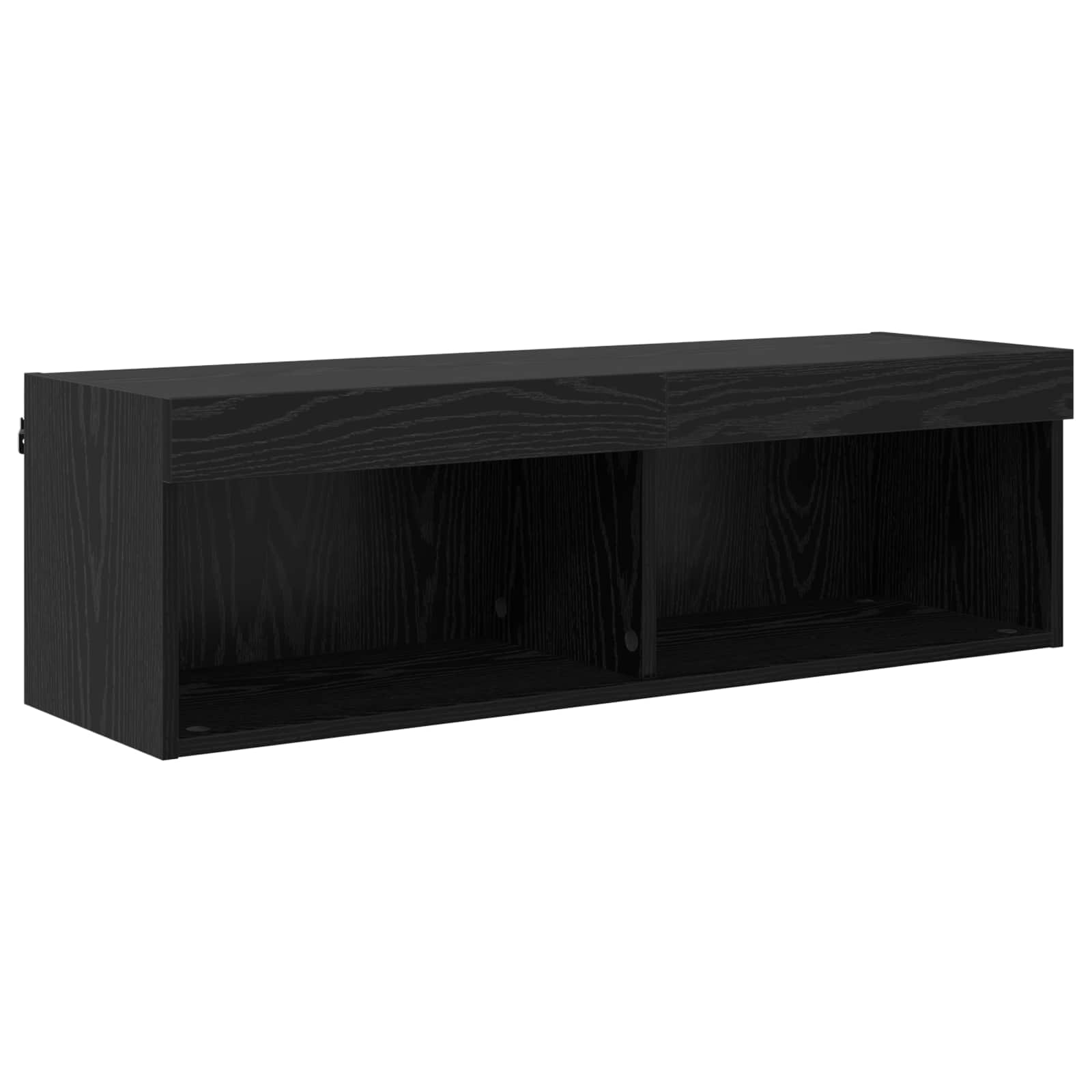Unități TV de perete cu LED 5 pcs Stejar Negru 100 x 30 x 30 cm GartenMobel Dekor