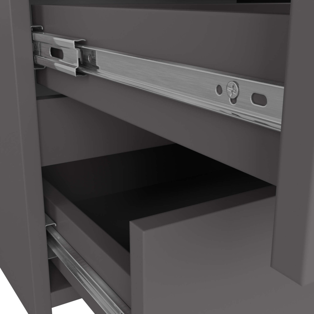 Comoda cu 6 sertare, PAL laminat, 100x35x57 cm, gri Household NewTrend