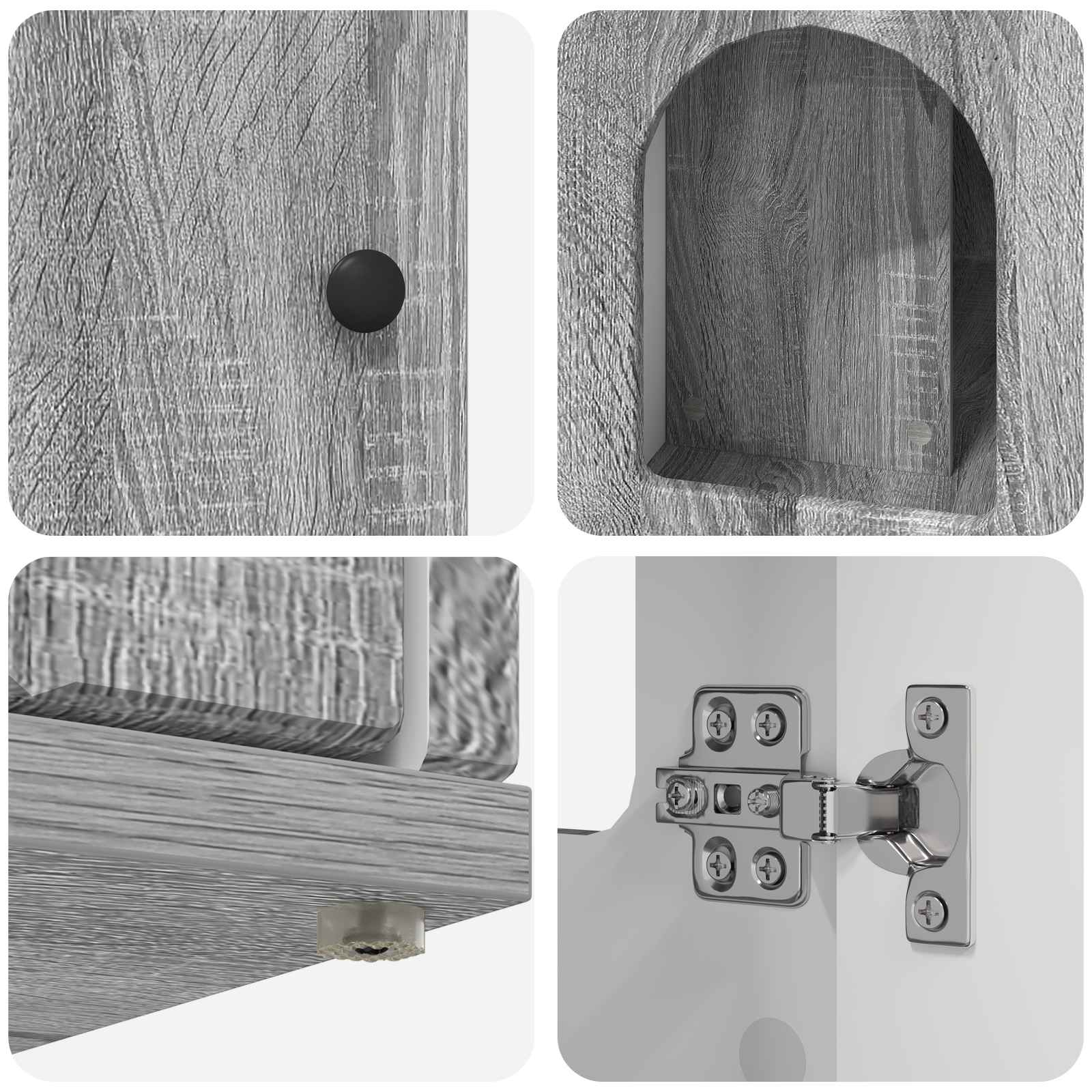 Casa pentru pisici Gri Sonoma 85 x 55 x 50 cm Lemn compozit GartenMobel Dekor