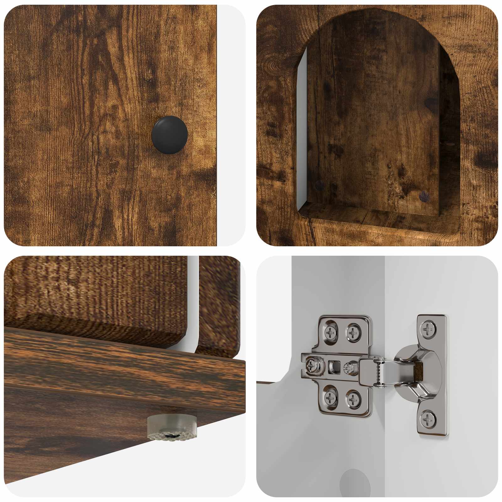 Casa pentru pisici Stejar fumuriu 85 x 55 x 50 cm Lemn compozit GartenMobel Dekor