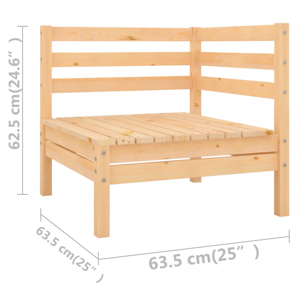 Set mobilier de grădină, 10 piese, lemn masiv de pin GartenMobel Dekor
