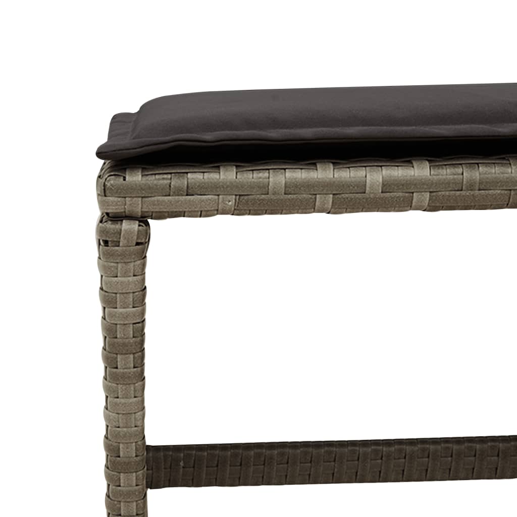 Set mobilier de grădină cu perne, 17 piese, gri, poliratan GartenMobel Dekor