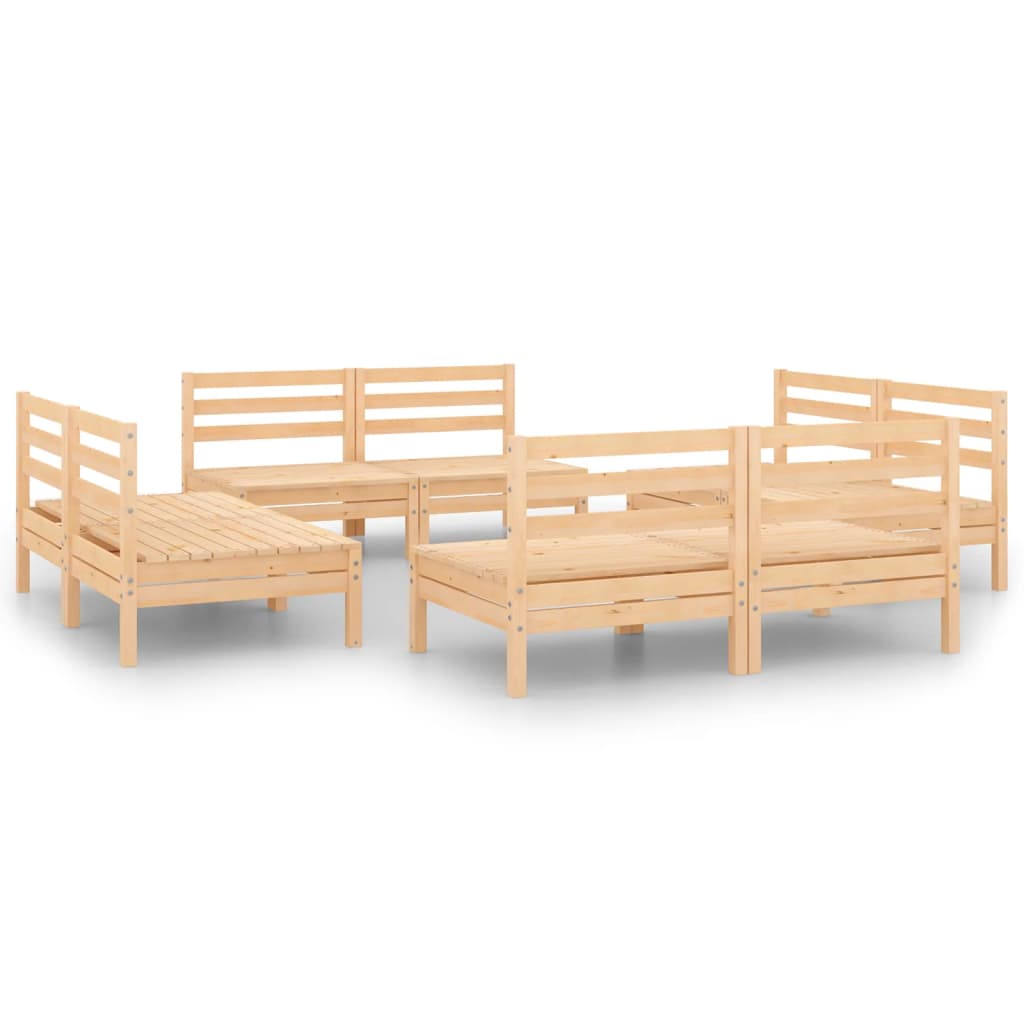Set mobilier de grădină, 8 piese, lemn masiv de pin GartenMobel Dekor