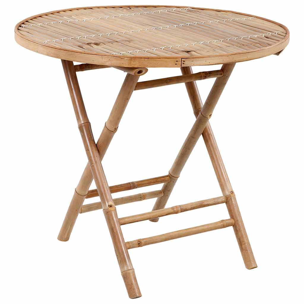 Set mobilier de exterior pliabil, cu perne, 5 piese, bambus GartenMobel Dekor