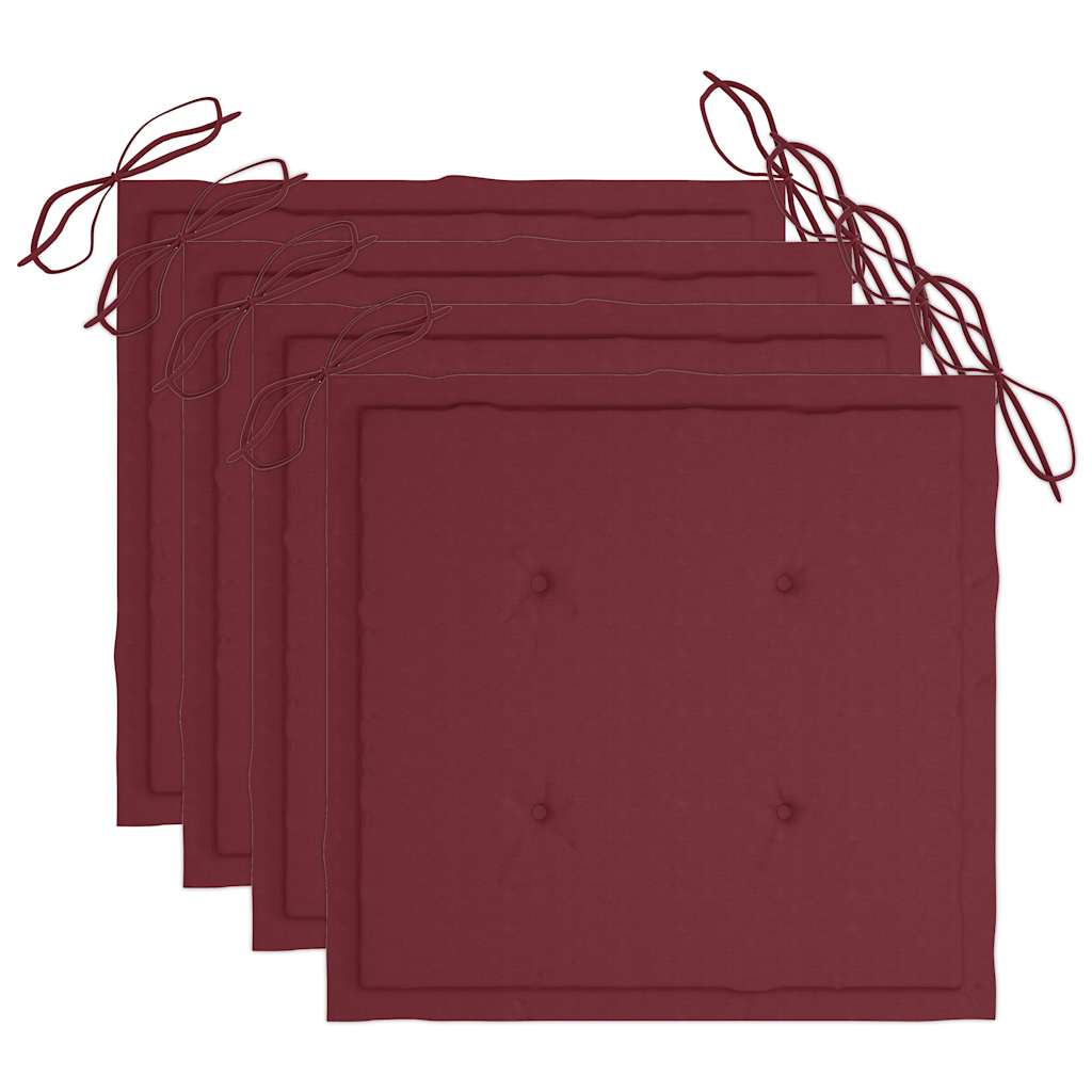 Set mobilier de exterior pliabil, cu perne, 5 piese, bambus GartenMobel Dekor