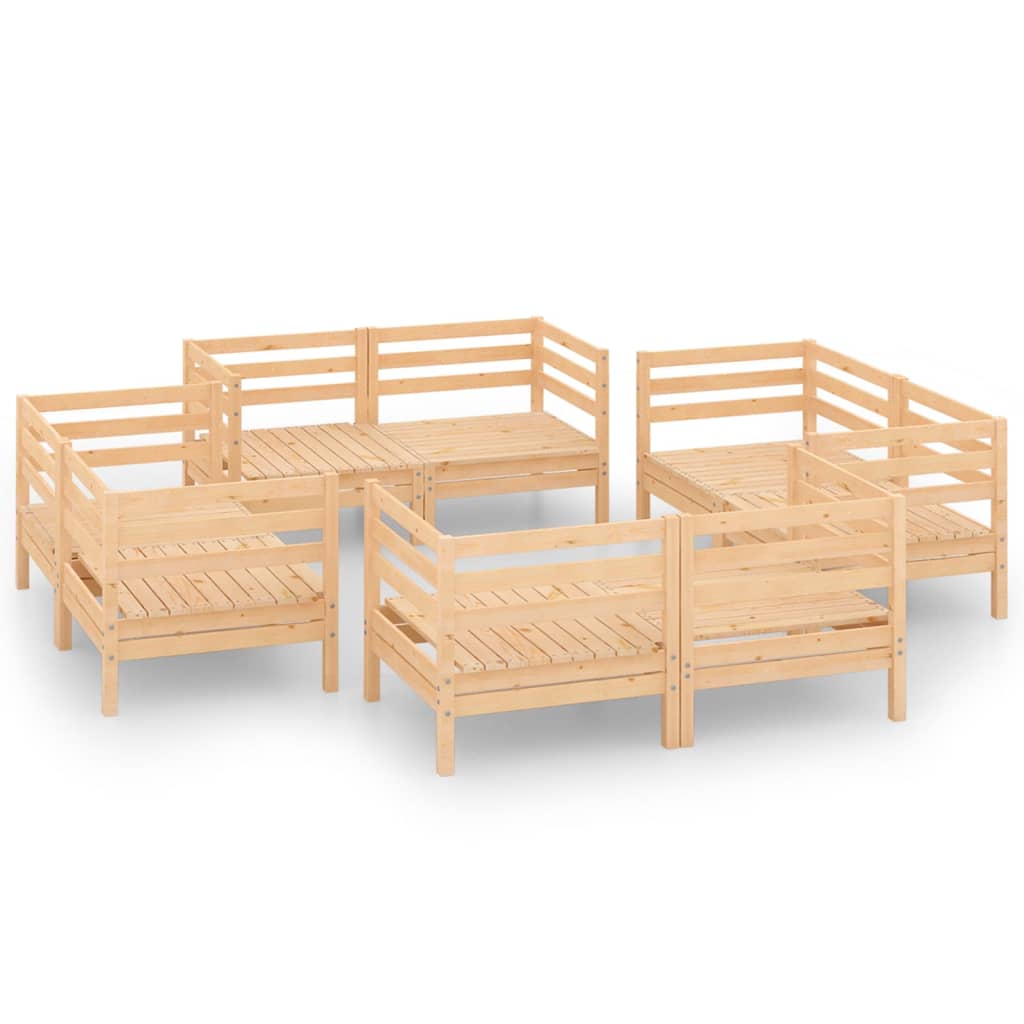 Set mobilier de grădină, 8 piese, lemn masiv de pin GartenMobel Dekor