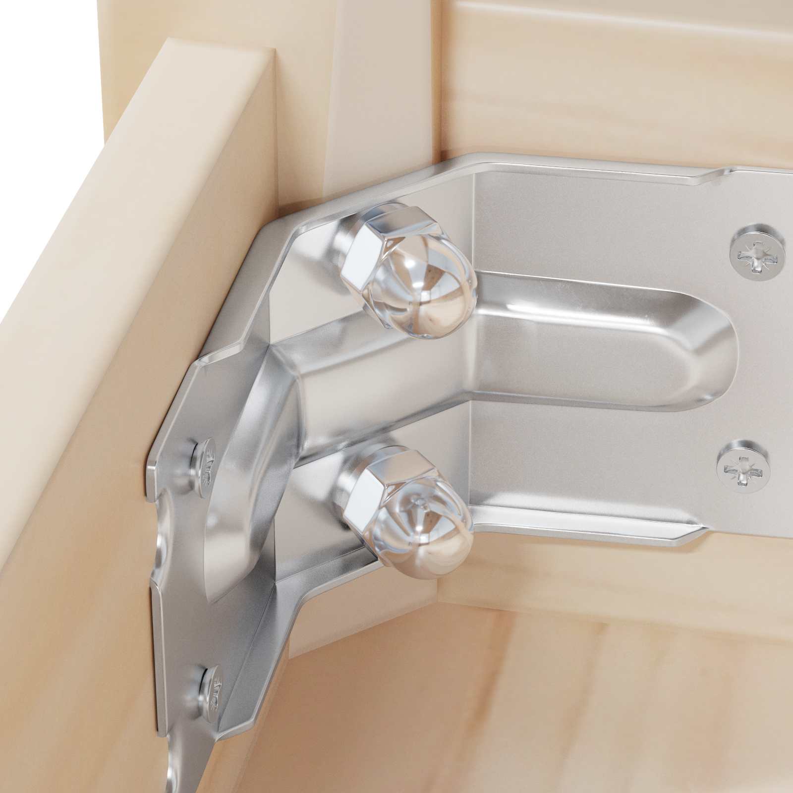 Nuci Acorn 2 pcs Argintiu M8 x 10 mm Oțel GartenMobel Dekor