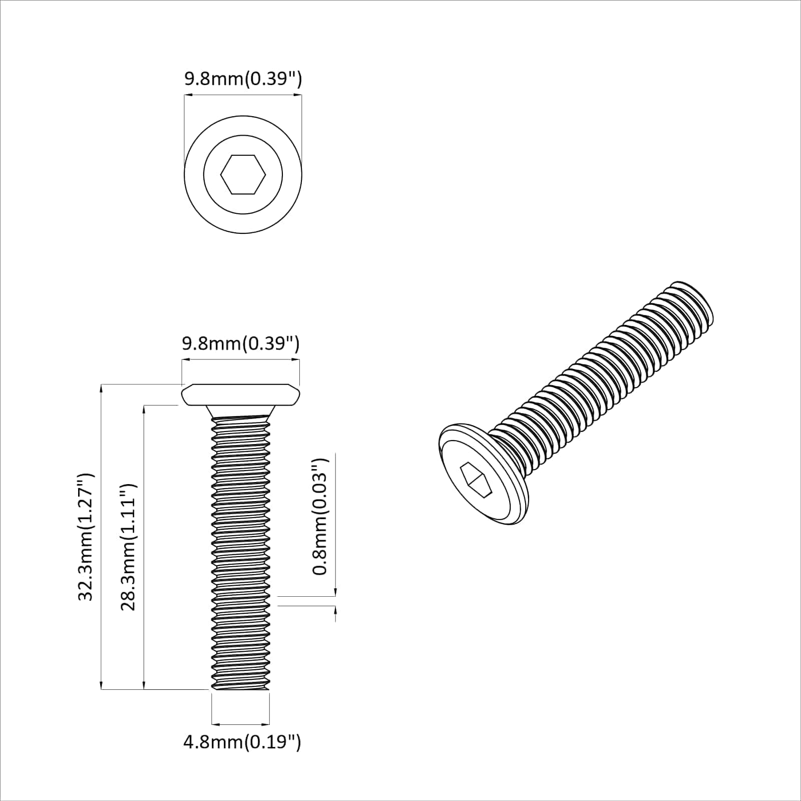 Șurub 2647 pcs Argintiu 5 x 30 mm Fier GartenMobel Dekor