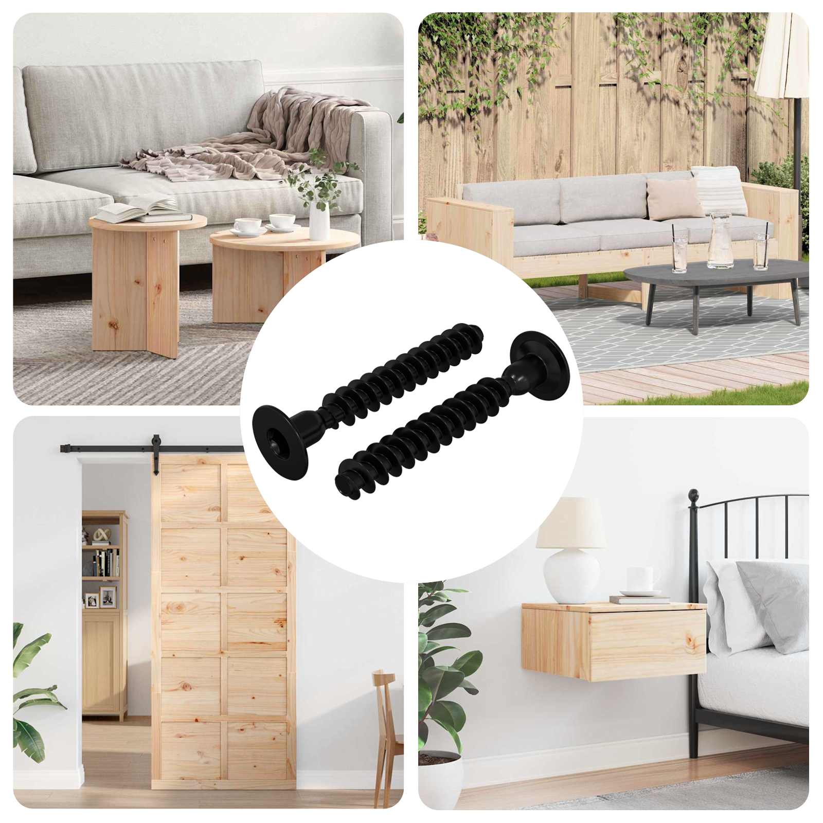 Șurub Cap Socket 2 pcs Negru M5 x 40 mm Fier GartenMobel Dekor