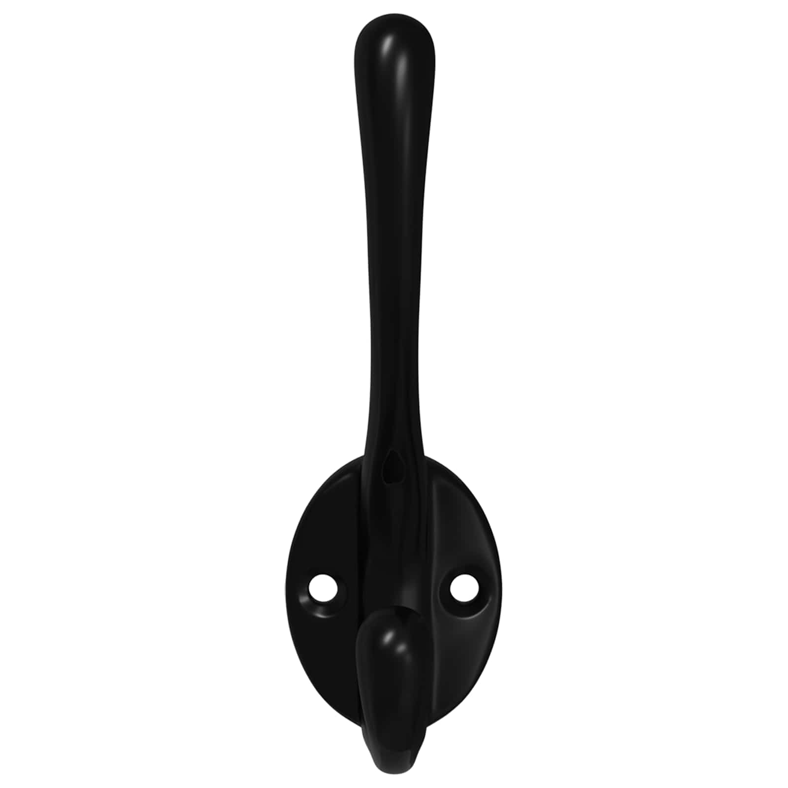 Cârlig pentru haine 12 pcs Negru 102 x 29 x 47mm Aliaj de zinc GartenMobel Dekor