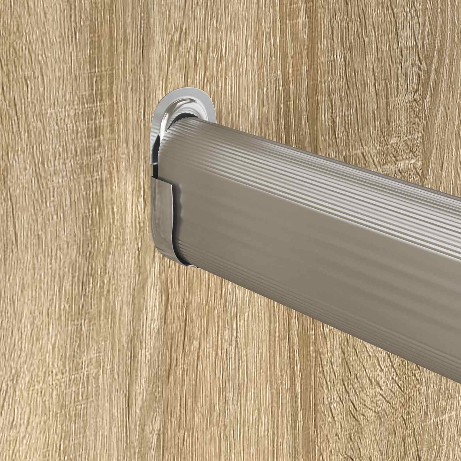 Suport pentru bara de dulap 2 pcs Zinc alb 40 x 18 x 10 mm Fier GartenMobel Dekor