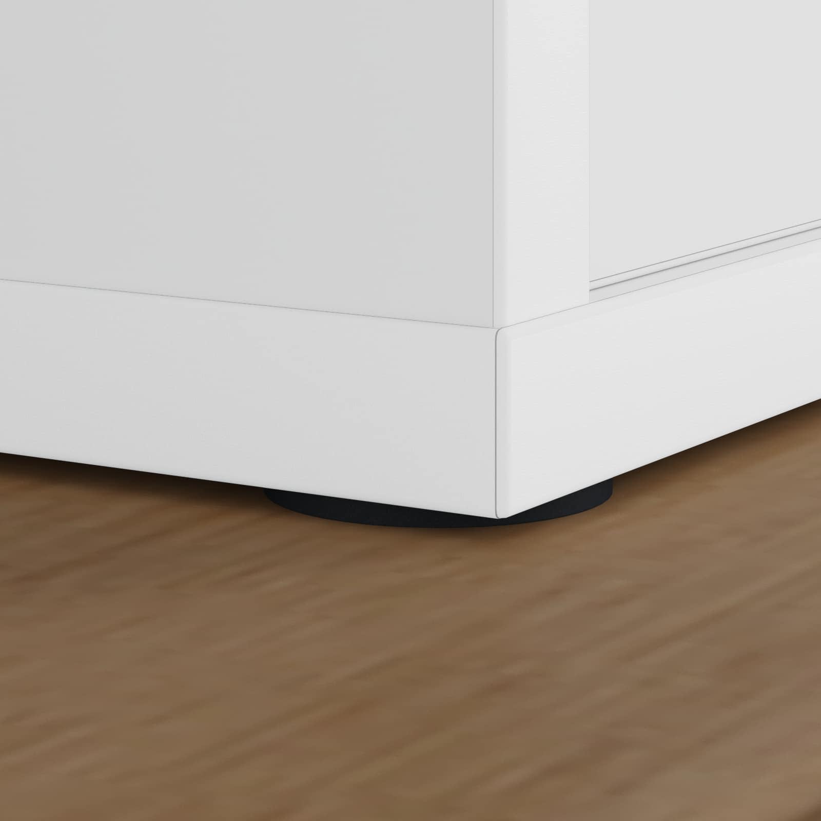 Tampoane pentru Picioare de Mobilier 2 pcs Negru Ø 30 x 2 mm GartenMobel Dekor