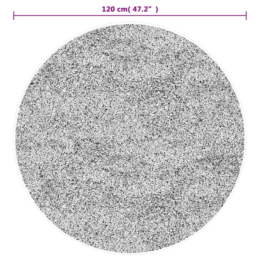 Covor lavabil, multicolor, Ø 120 cm, anti-alunecare GartenMobel Dekor