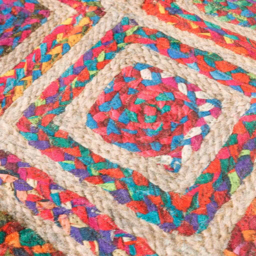 Covor lavabil, multicolor, Ø 120 cm, anti-alunecare GartenMobel Dekor