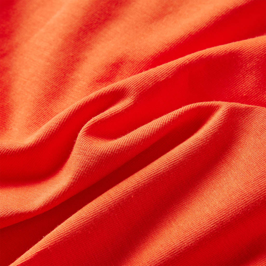 Tricou de copii cu mâneci lungi, portocaliu închis, 116 GartenMobel Dekor