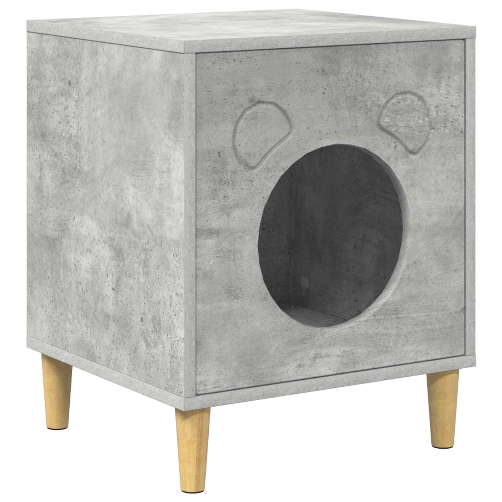 Casa pentru pisici Beton 42,5 x 40 x 53 cm Lemn compozit GartenMobel Dekor