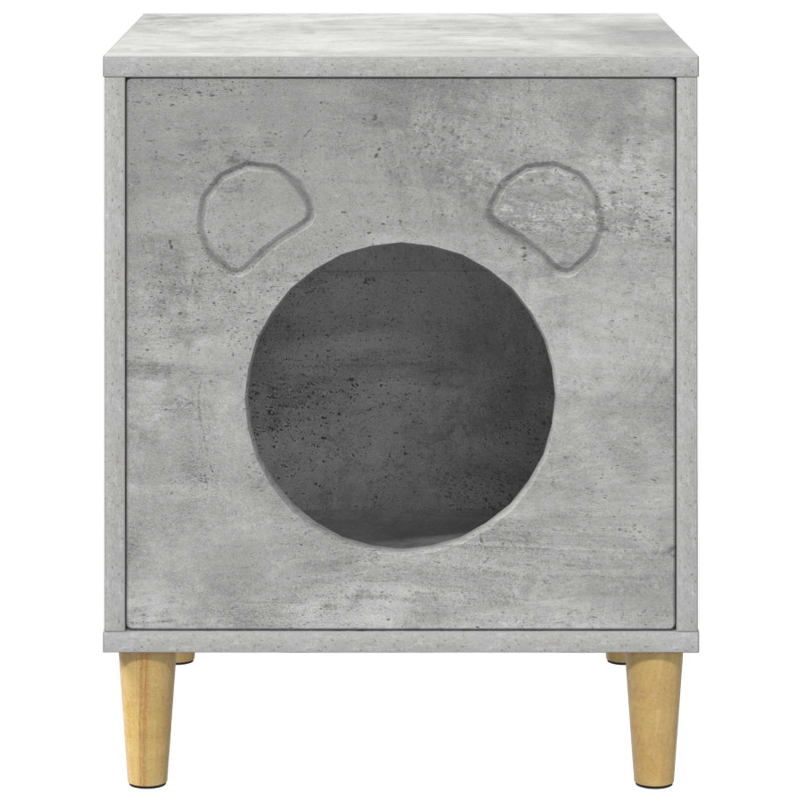 Casa pentru pisici Beton 42,5 x 40 x 53 cm Lemn compozit GartenMobel Dekor