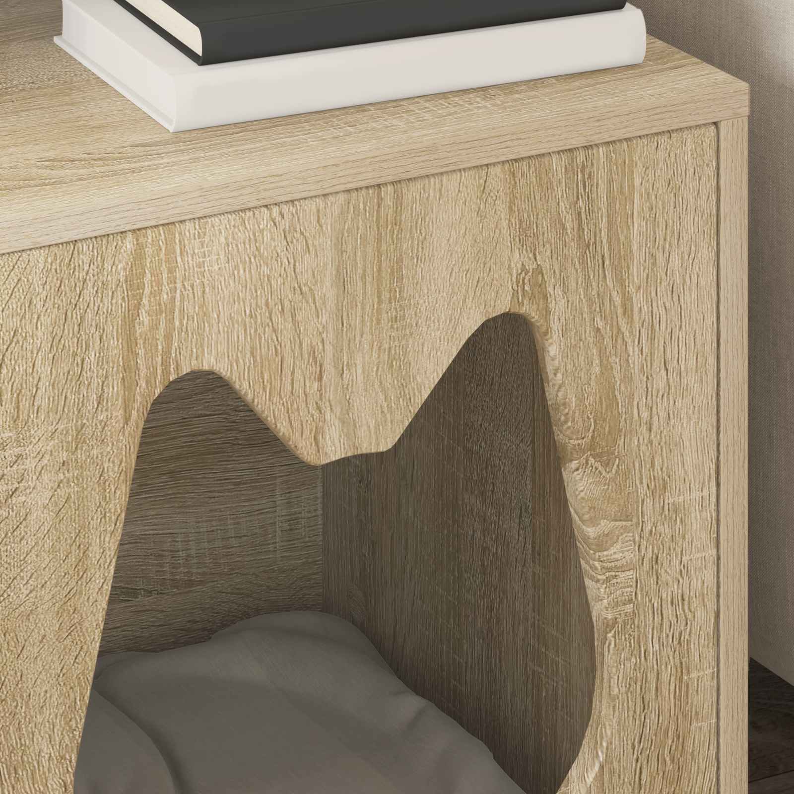 Casa pentru pisici Sonoma 42,5 x 40 x 53,5 cm Lemn compozit GartenMobel Dekor