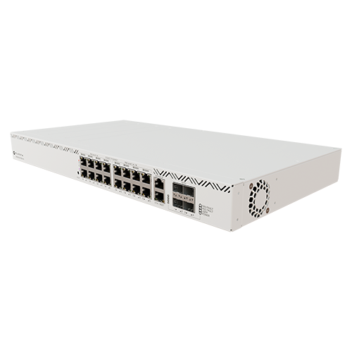 Switch 16xRJ45 PoE Gigabit, 2xRJ 45 consola, 4 SFP 10G, Management - MIKROTIK CRS320-8P-8B-4S+RM SafetyGuard Surveillance