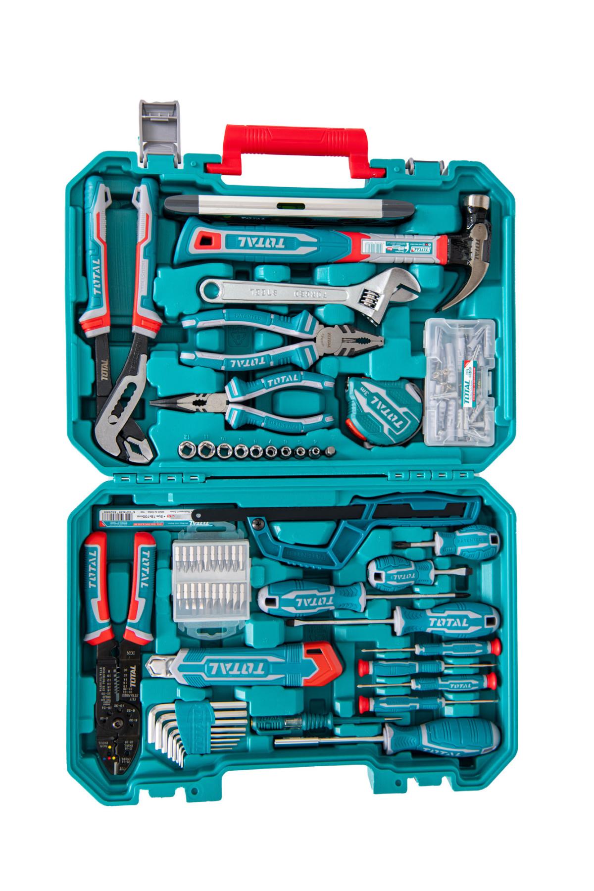 TOTAL - SET UNELTE DE MANA 168 PIESE PowerTool TopQuality