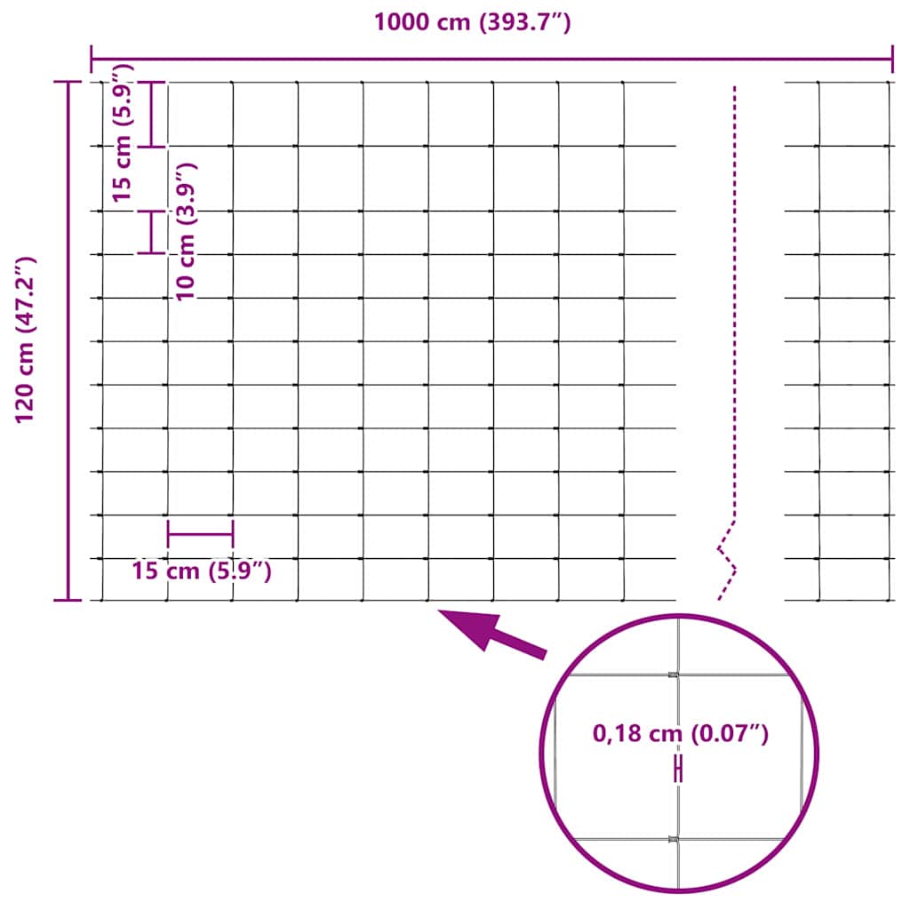 Gard sălbatic Galvanizat prin imersie la cald GartenMobel Dekor