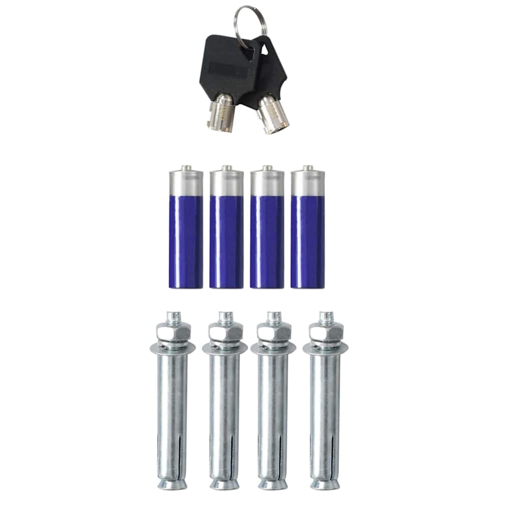 Seif digital cu blocare Gri închis 35 x 25 x 25 cm Oțel GartenMobel Dekor