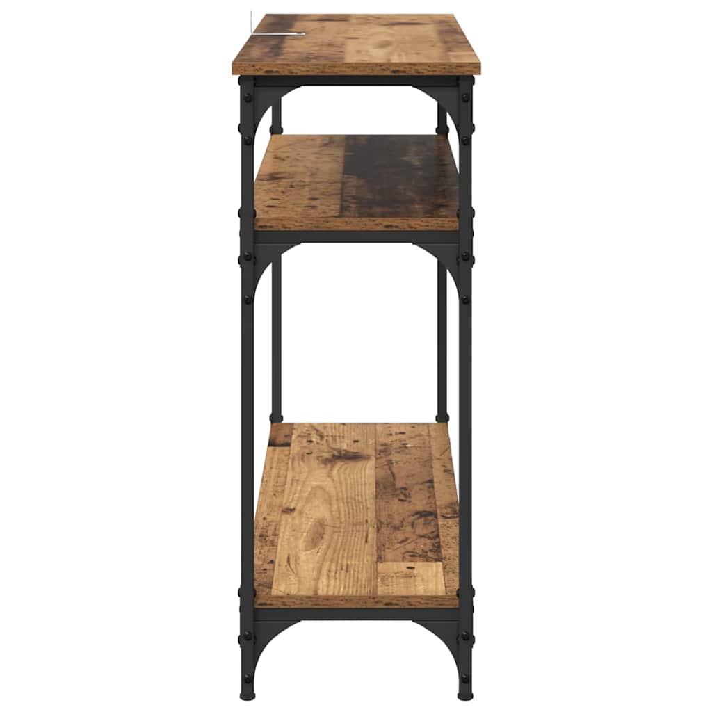 Masă de consolă Lemn Vechi 100 x 29 x 75 cm Lemn compozit GartenMobel Dekor