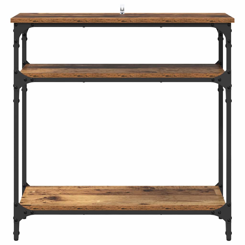 Masă de consolă Lemn Vechi 75 x 29 x 75 cm Lemn compozit GartenMobel Dekor