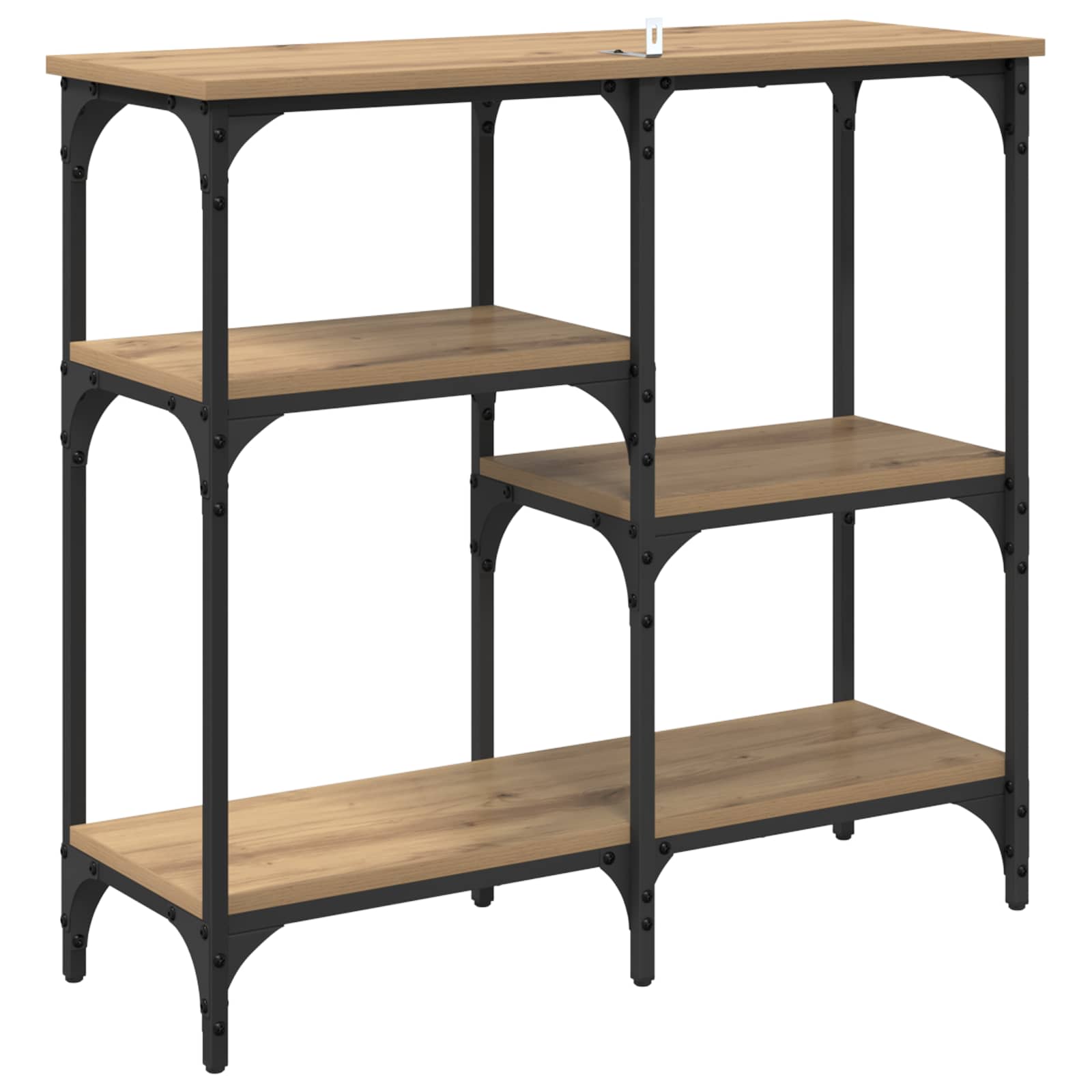 Masă de consolă Stejar Artizanal 80 x 29 x 75 cm Lemn compozit GartenMobel Dekor