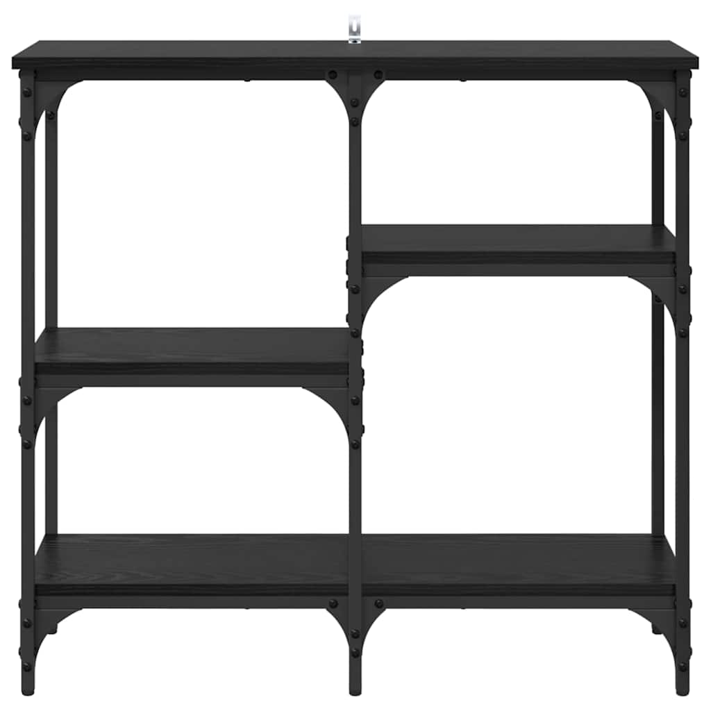 cu raft Stejar negru 80 x 29 x 75 cm Lemn compozit GartenMobel Dekor