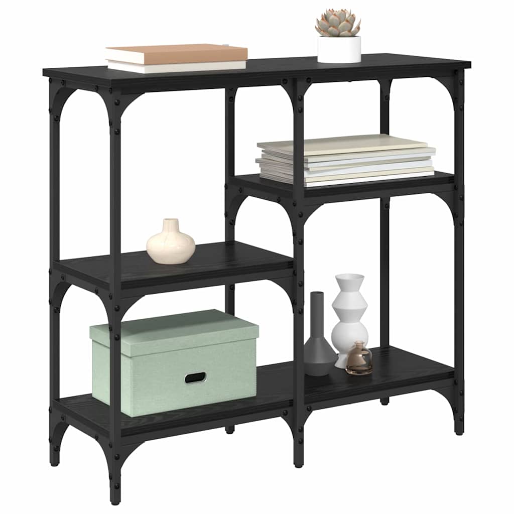 cu raft Stejar negru 80 x 29 x 75 cm Lemn compozit GartenMobel Dekor