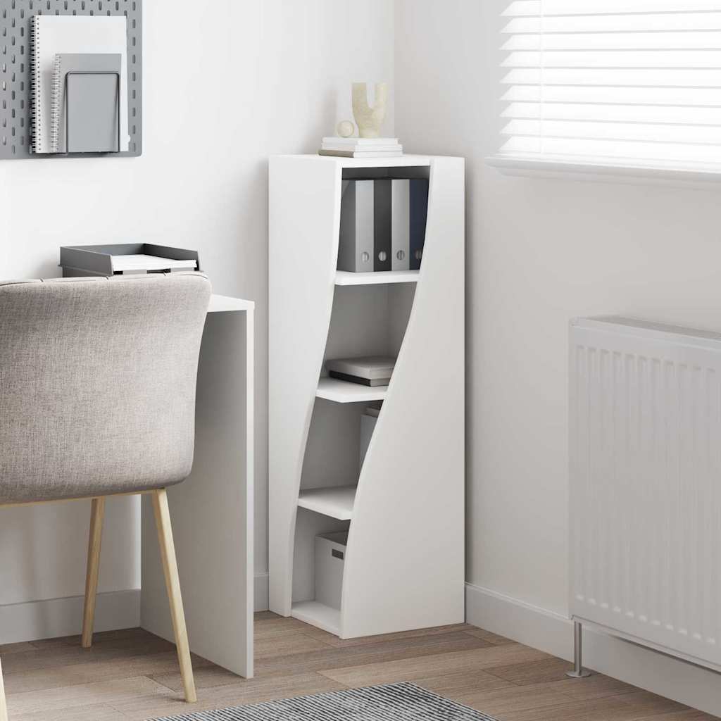 Dulap de colț Alb 32x32x102cm Lemn compozit GartenMobel Dekor