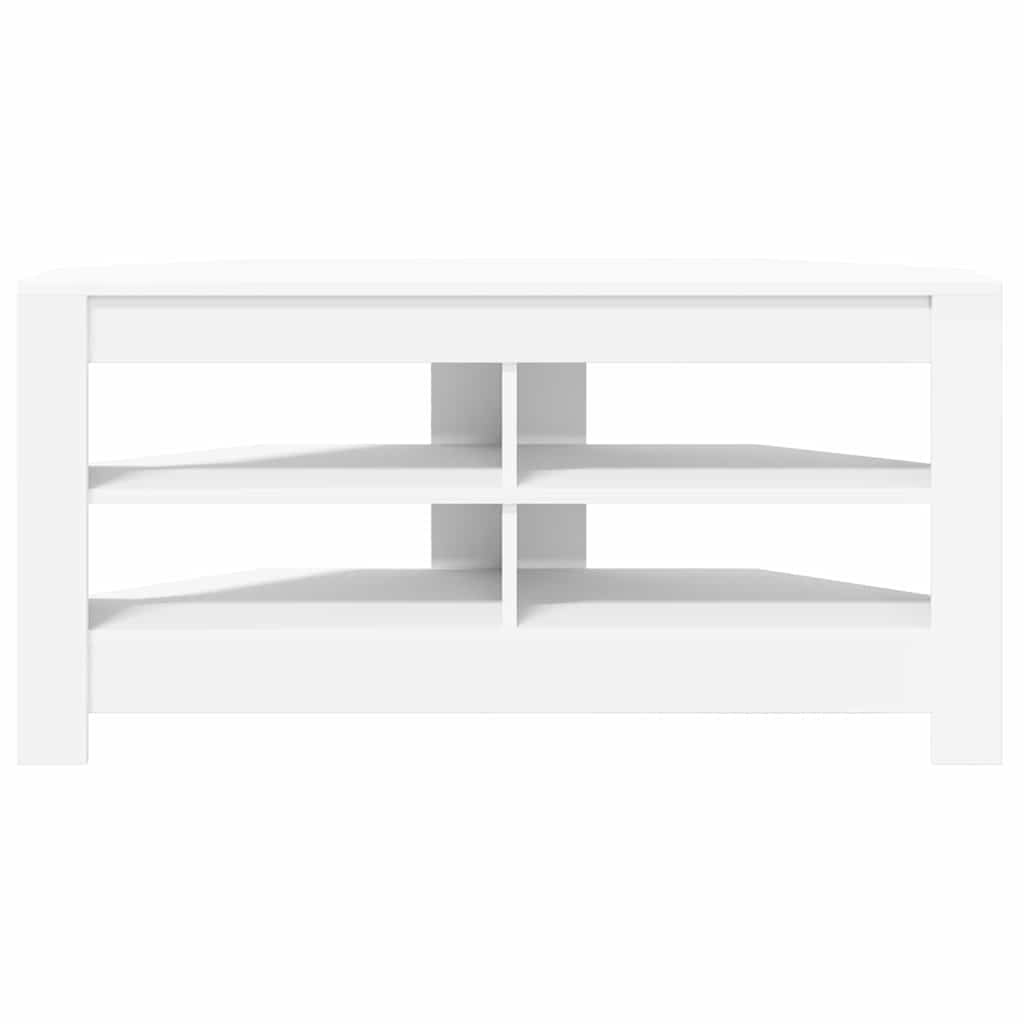 DulapdecolțpentruTV Alb 102 x 40,5 x 45 cm Lemn compozit GartenMobel Dekor