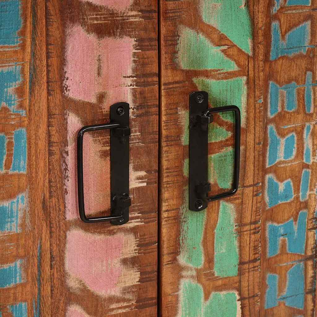 Dulap de noapte Multicolour 66 x 35 x 76 cm Lemn masiv reciclat GartenMobel Dekor