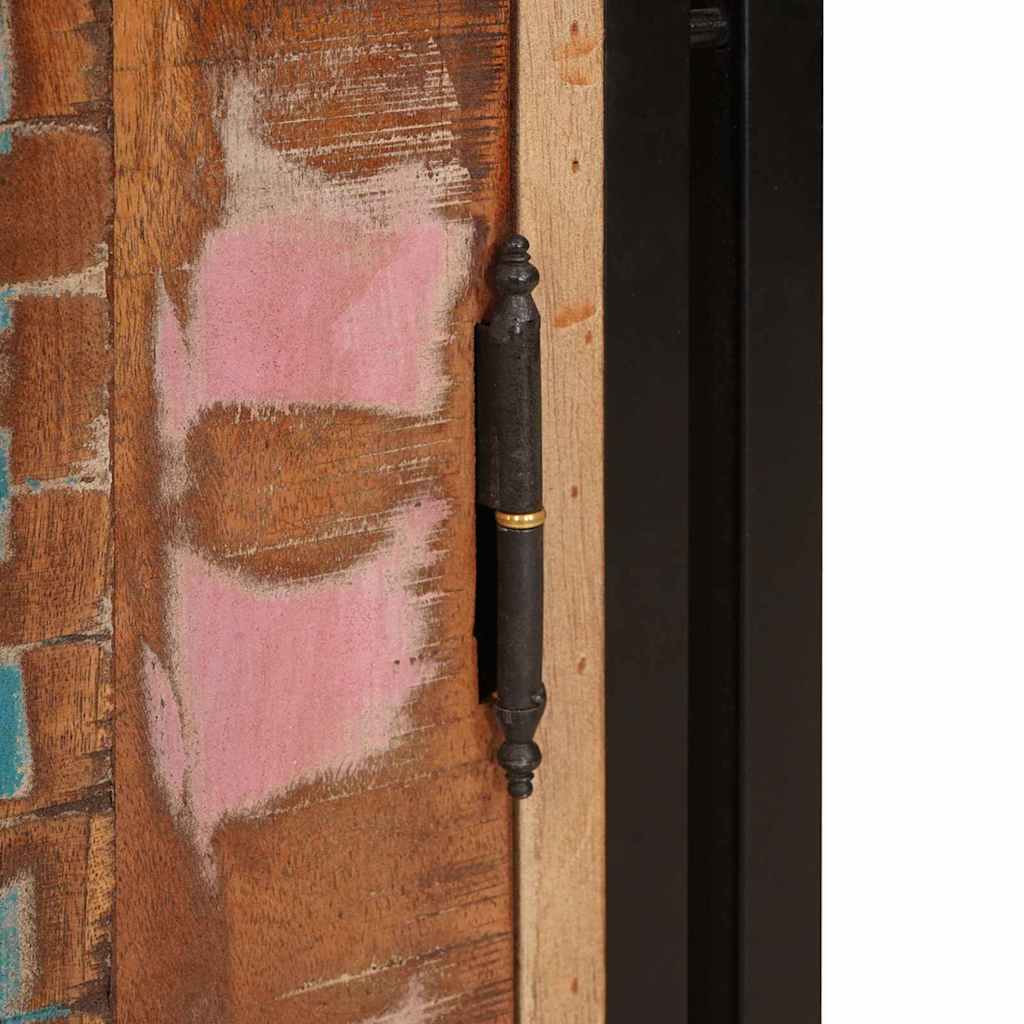 Dulap de noapte Multicolour 66 x 35 x 76 cm Lemn masiv reciclat GartenMobel Dekor