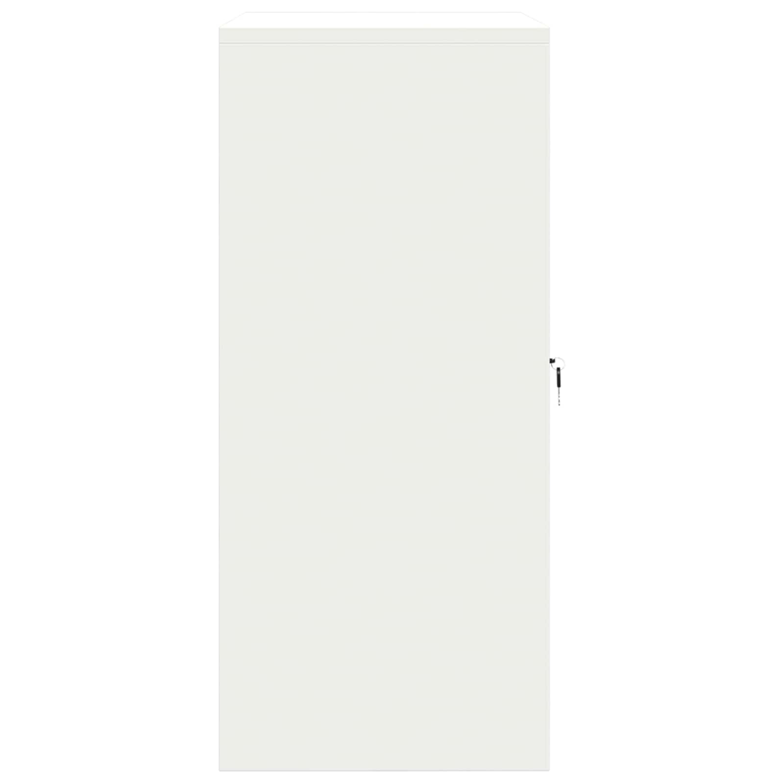 Dulap de depozitare Alb 80 x 40 x 90 cm Oțel Laminat la Rece GartenMobel Dekor